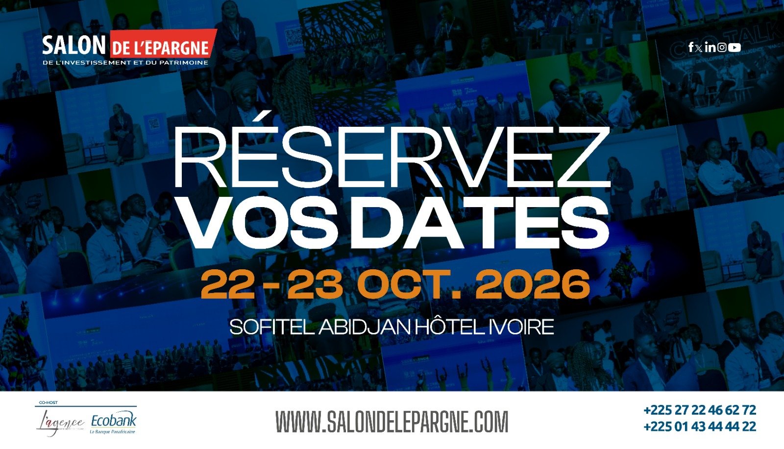 SEIP 2026 — Réservez vos dates : 22–23 octobre 2026, Sofitel Abidjan Hôtel Ivoire